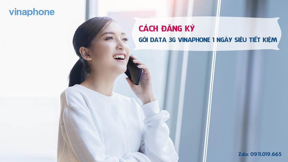 Cách đăng ký gói data 3G VinaPhone 1 ngày siêu tiết kiệm