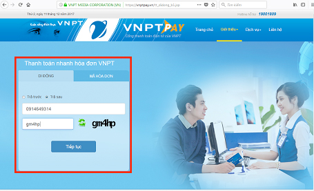 Hướng dẫn khách hàng thanh toán cước dịch vụ VNPT qua website của VNPT Pay