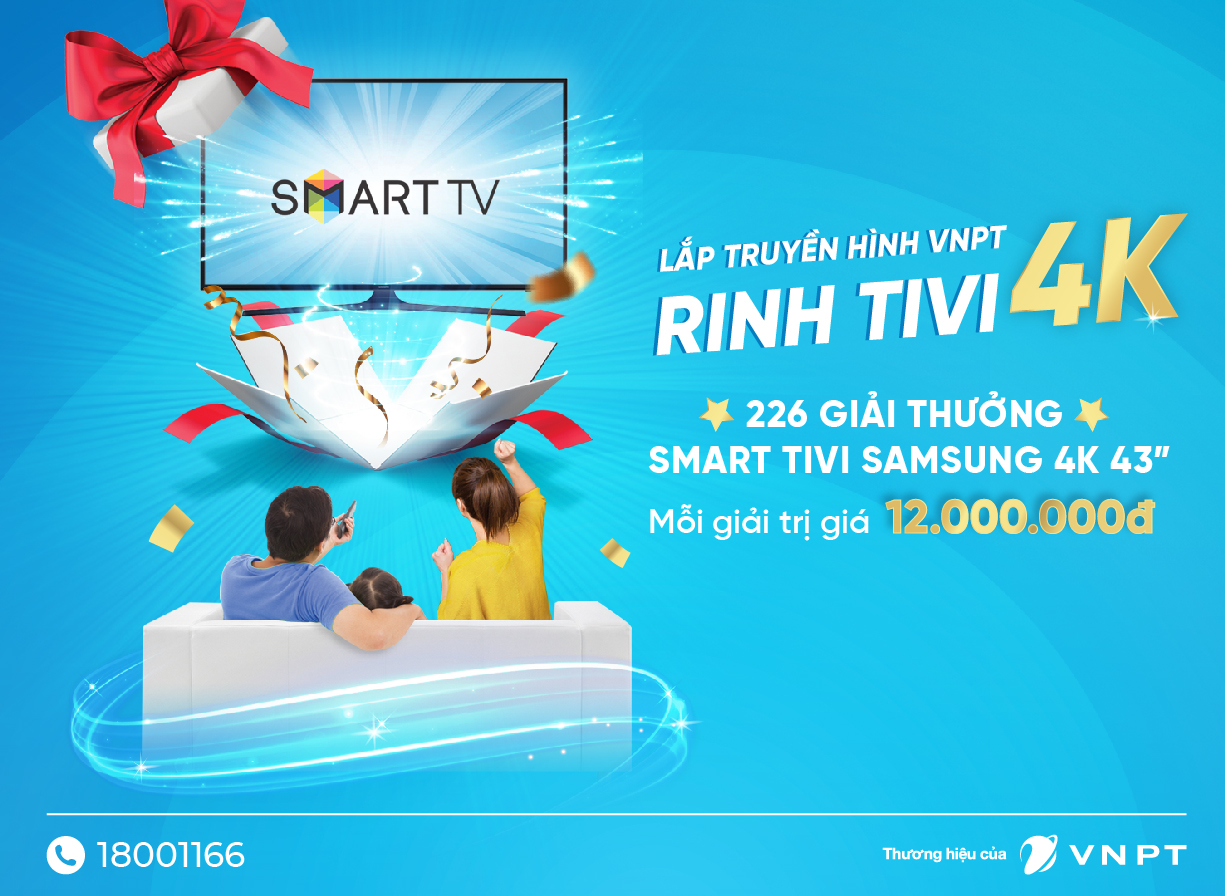 113 khách hàng VNPT trúng thưởng TV Samsung tổng trị giá hơn 1,3 tỷ đồng