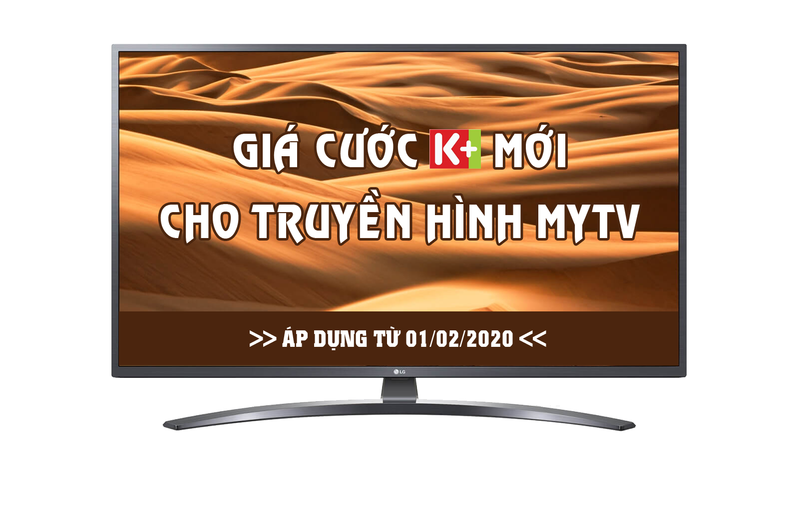 Thông báo giá cước K+ mới cho truyền hình MyTV, gói home TV, Home combo