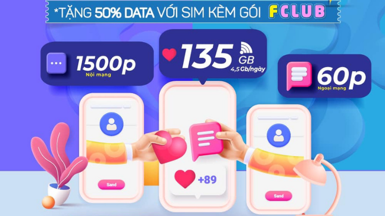 FCLUB VinaPhone - Sim siêu rẻ, data khủng, thỏa sức kết nối      