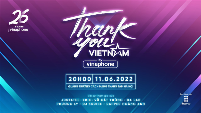 VinaPhone tái xuất với đại nhạc hội “Thank you, Vietnam”, quy tụ dàn sao “khủng”