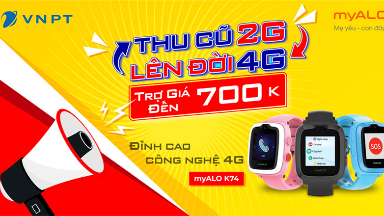 VNPT Vinaphone Hà Nội hỗ trợ 700,000đ cho khách hàng chuyển đổi đồng hồ định vị trẻ em từ 2G lên 4G