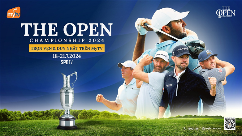 Giải golf The Open Championship 2024: Xem trực tiếp và duy nhất trên MyTV