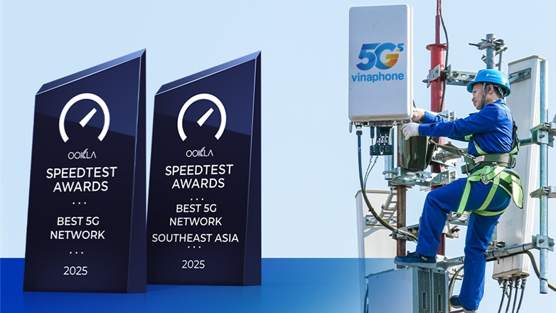 VinaPhone xác lập vị thế Mạng 5G tốt nhất Đông Nam Á tại MWC 2026