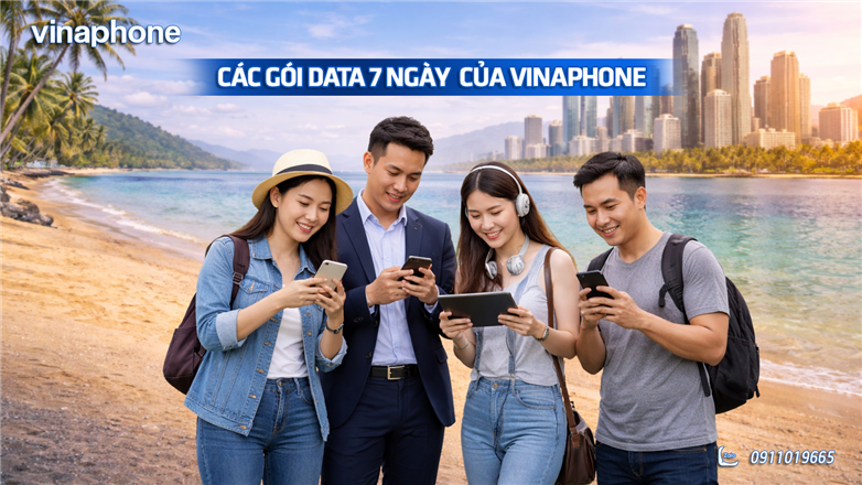 Tổng hợp các gói data 7 ngày của VinaPhone mới nhất, giá rẻ chỉ từ 10.000đ