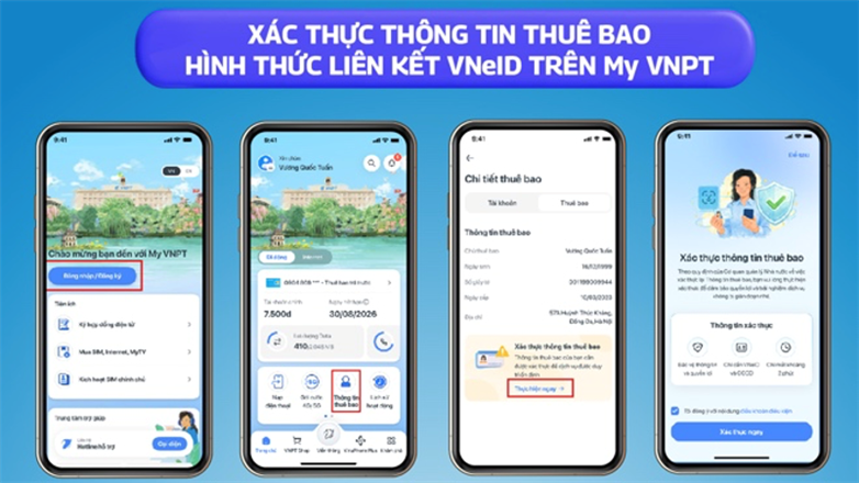 Hướng dẫn xác thực thông tin thuê bao VinaPhone qua VNeID và CCCD gắn chip theo quy định mới 2026