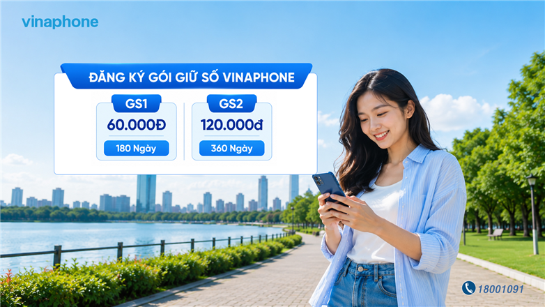 Đăng ký gói giữ số VinaPhone chỉ từ 60k giữ sim lên đến 360 ngày