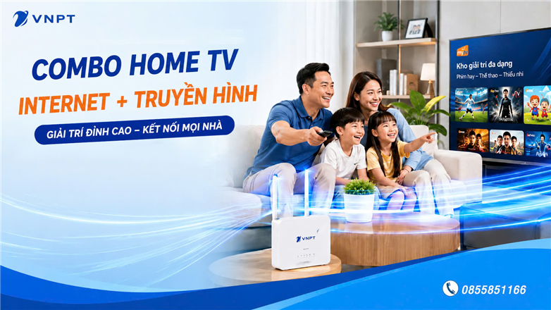 Combo Home TV mới nhất: Internet + Truyền hình tiết kiệm mùa hè