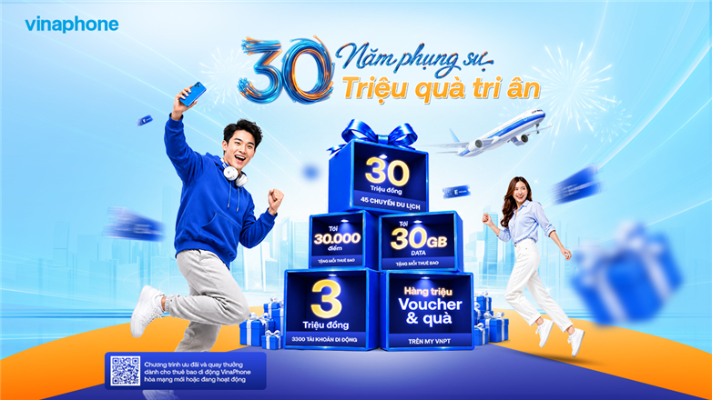 30 Năm Phụng Sự - Triệu Quà Tri Ân: Bùng nổ siêu Khuyến mại