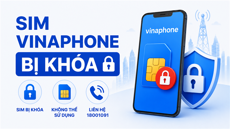 Sim VinaPhone bị khóa - nguyên nhân và cách khắc phục