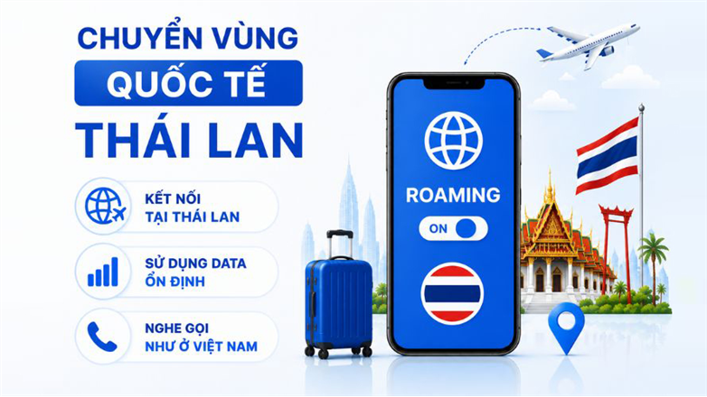 Hướng dẫn cách chuyển vùng quốc tế Thái Lan nhanh chóng