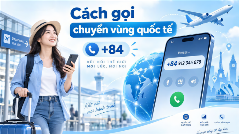Hướng dẫn cách gọi khi chuyển vùng quốc tế ra nước ngoài