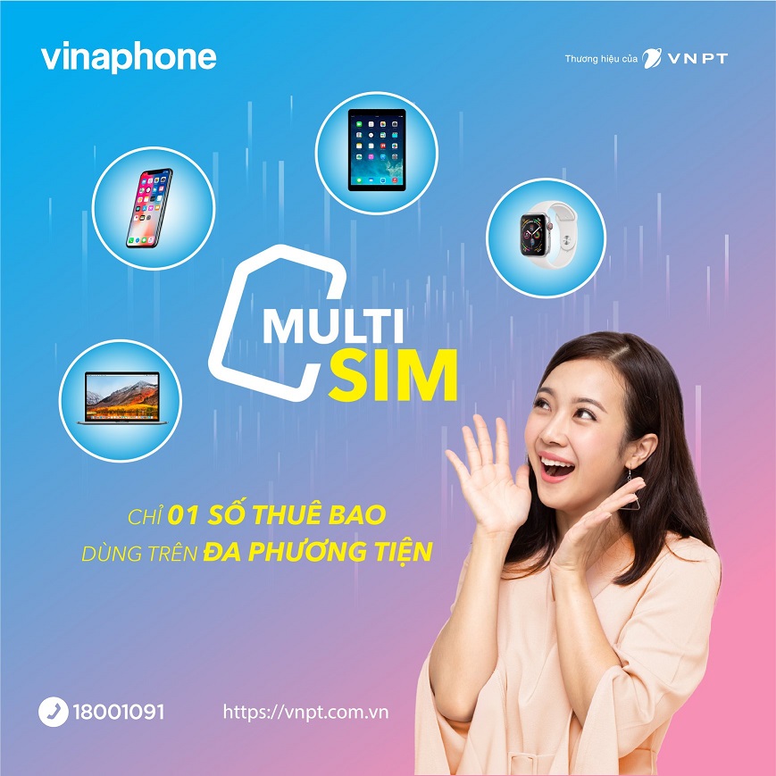 Một thuê bao VinaPhone có thể dùng đồng thời nhiều thiết bị