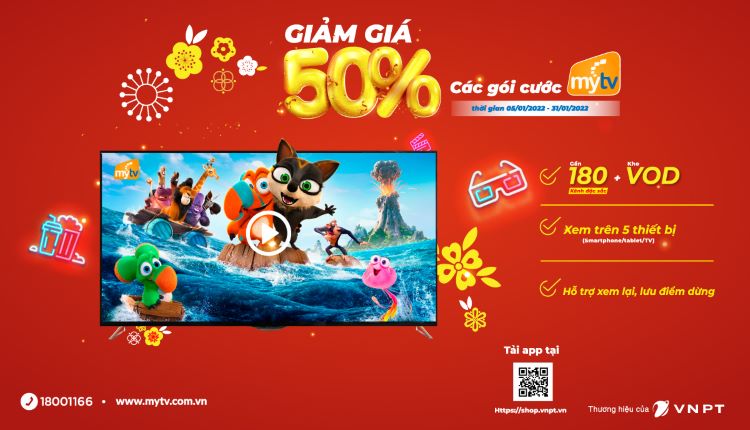 Truyền hình MyTV khuyến mãi 50%