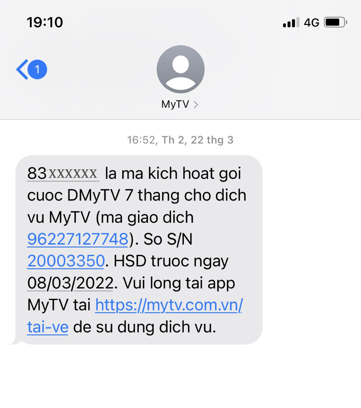 Hướng dẫn mua gói cước truyền hình MyTV OTT