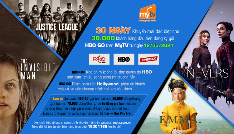 Giới thiệu gói HBO GO trên MyTV