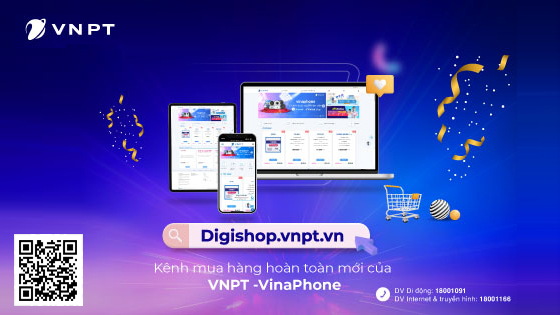 VNPT-VinaPhone ra mắt kênh mua hàng online Digishop