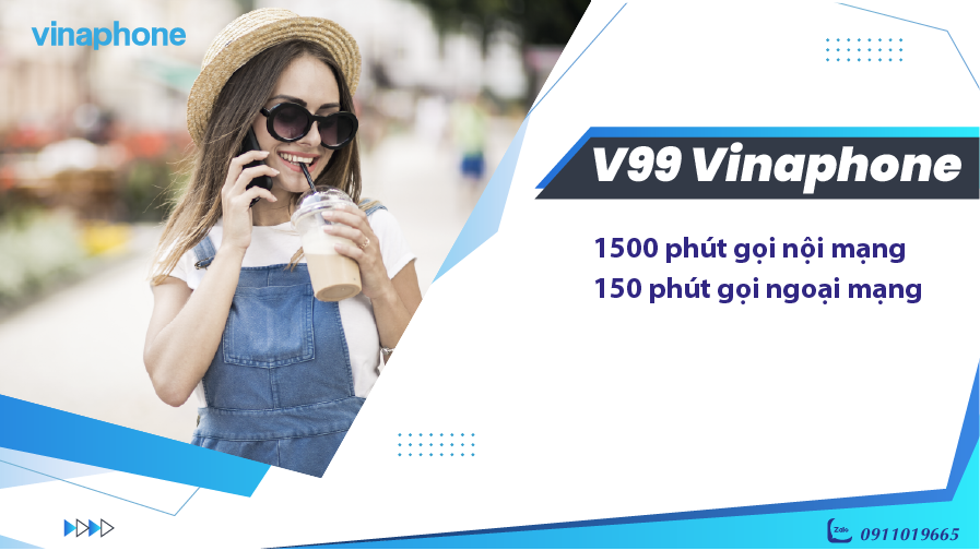 Gói V99 VinaPhone 99k ưu đãi gọi nội, ngoại mạng đến 1650 phút