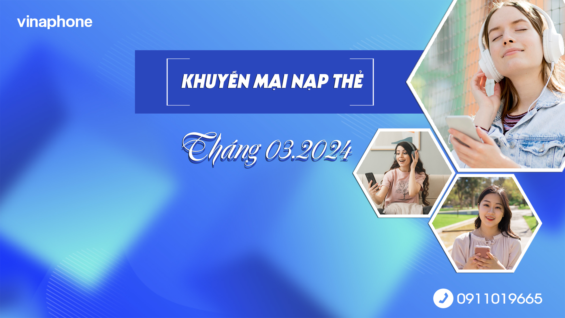 Khuyến mại nạp thẻ Vinaphone tháng 3.2024