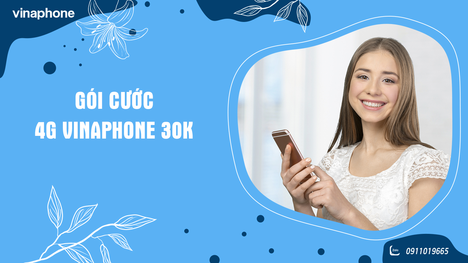 Cách đăng ký mạng Vina 30K 1 tháng
