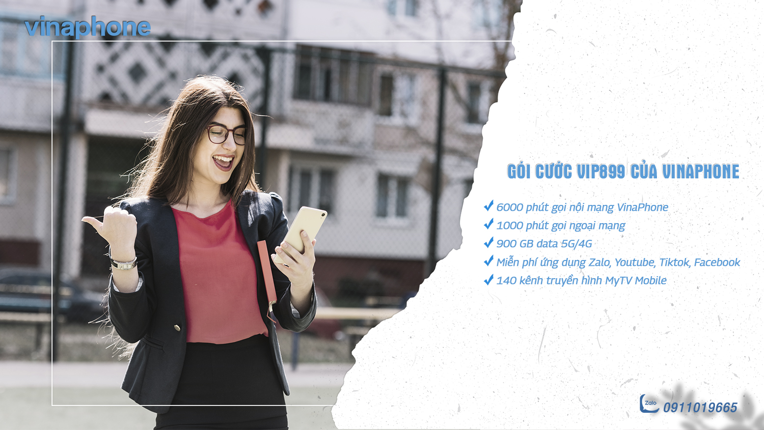 Chọn VIP899 VinaPhone để gọi thả ga và lướt mạng không giới hạn