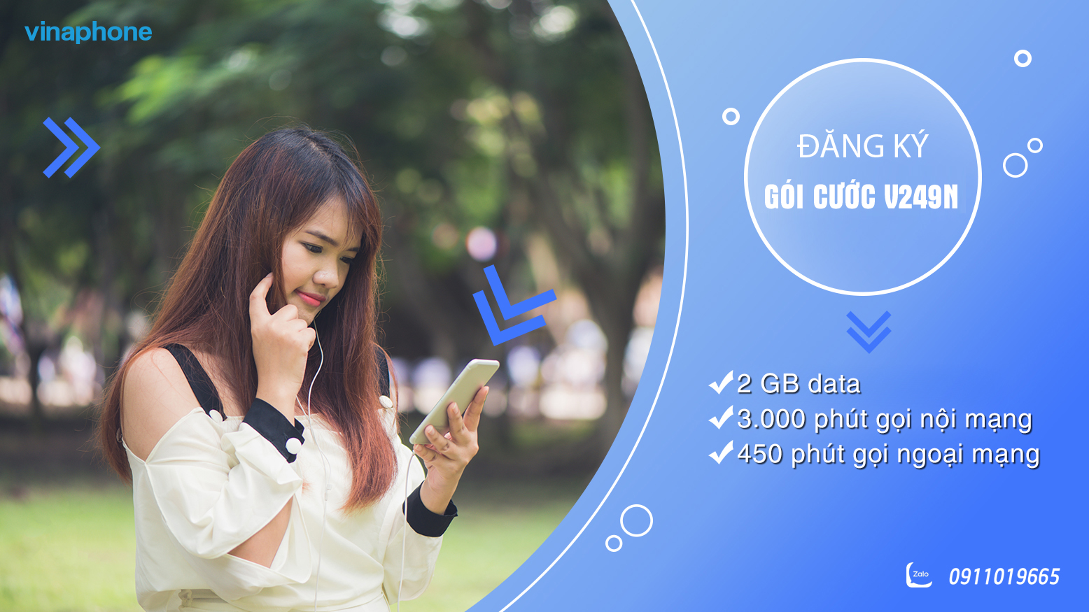 gói cước v249n của VinaPhone