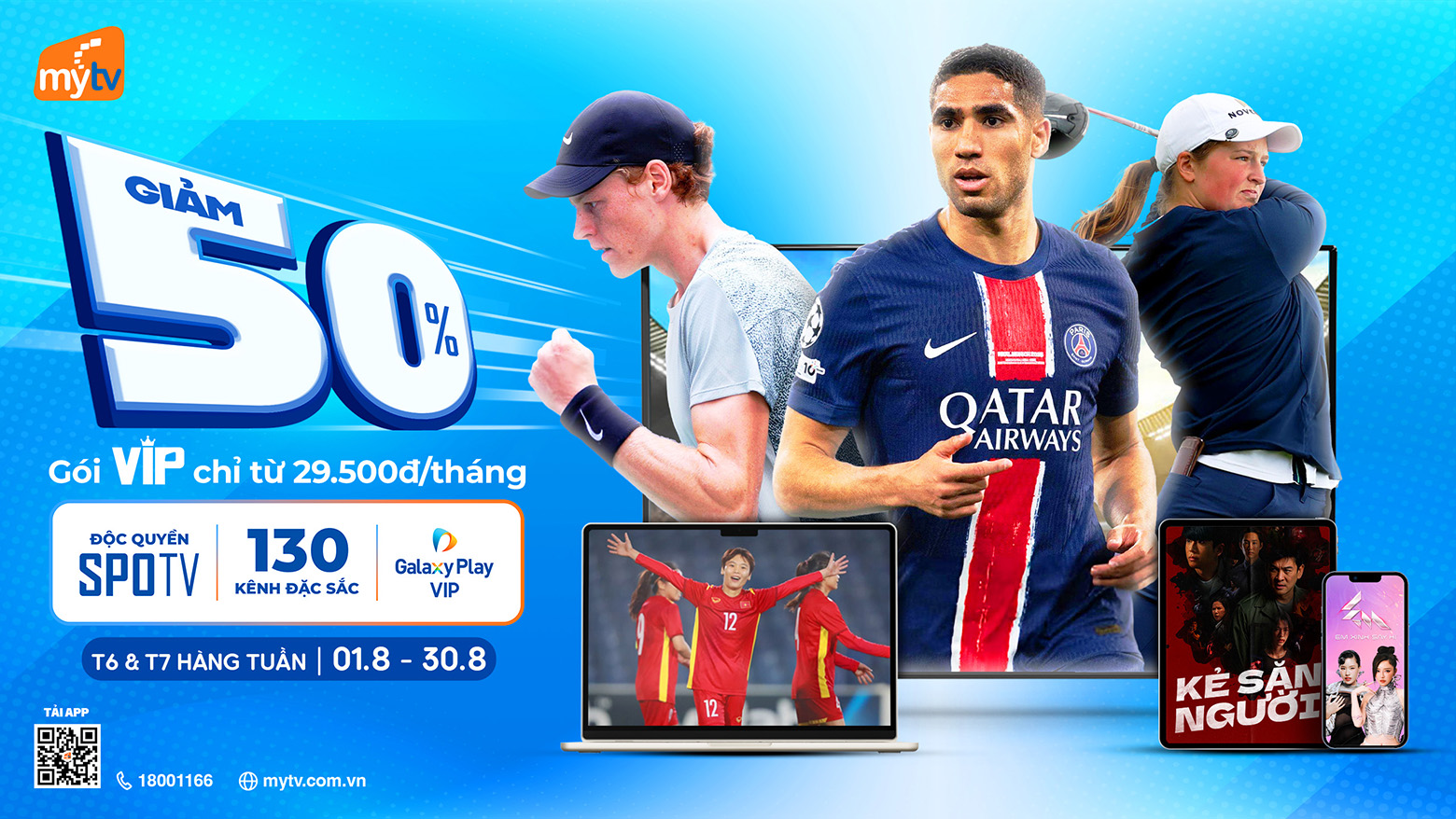 Giam 50 goi cuoc truyen hinh MyTV OTT T8.2025