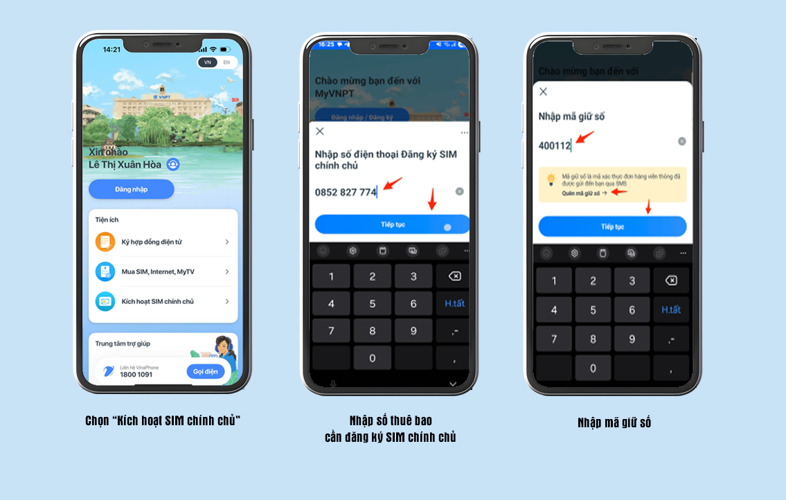 Hướng dẫn cách đặt mua và kích hoạt eSIM VinaPhone 100% Online