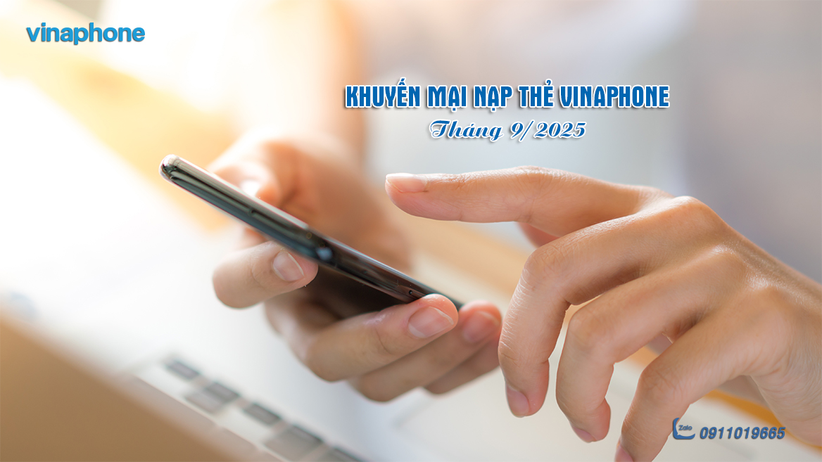 Khuyến mại nạp thẻ VinaPhone tháng 9/2025 – Ưu đãi hấp dẫn tới 50% trên My VNPT