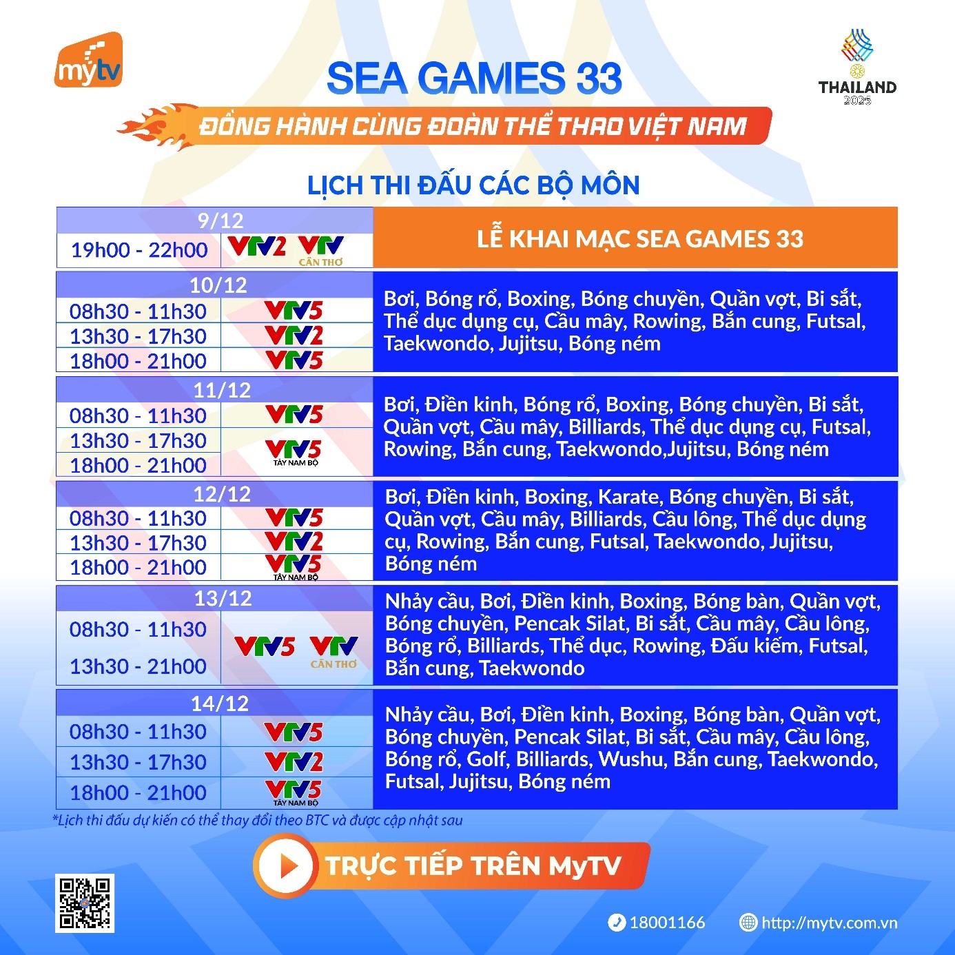 SEA Games 33 - xem trọn vẹn trên MyTV