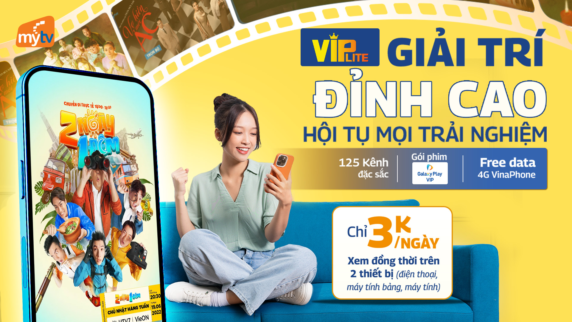 So sánh ba gói cước MyTV cho ba phong cách giải trí cá nhân 