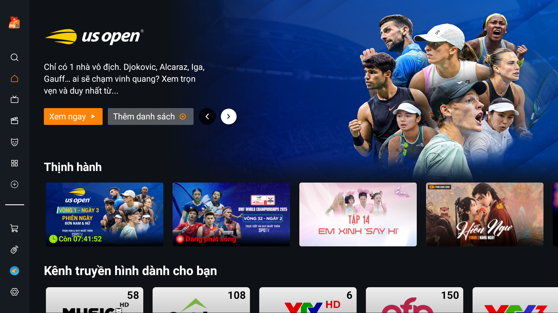 MyTV chính thức có mặt trên hệ điều hành VIDAA