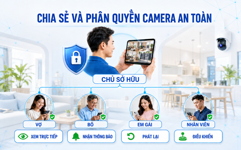 Chủ sở hữu có thể cấp riêng quyền xem cho từng thành viên