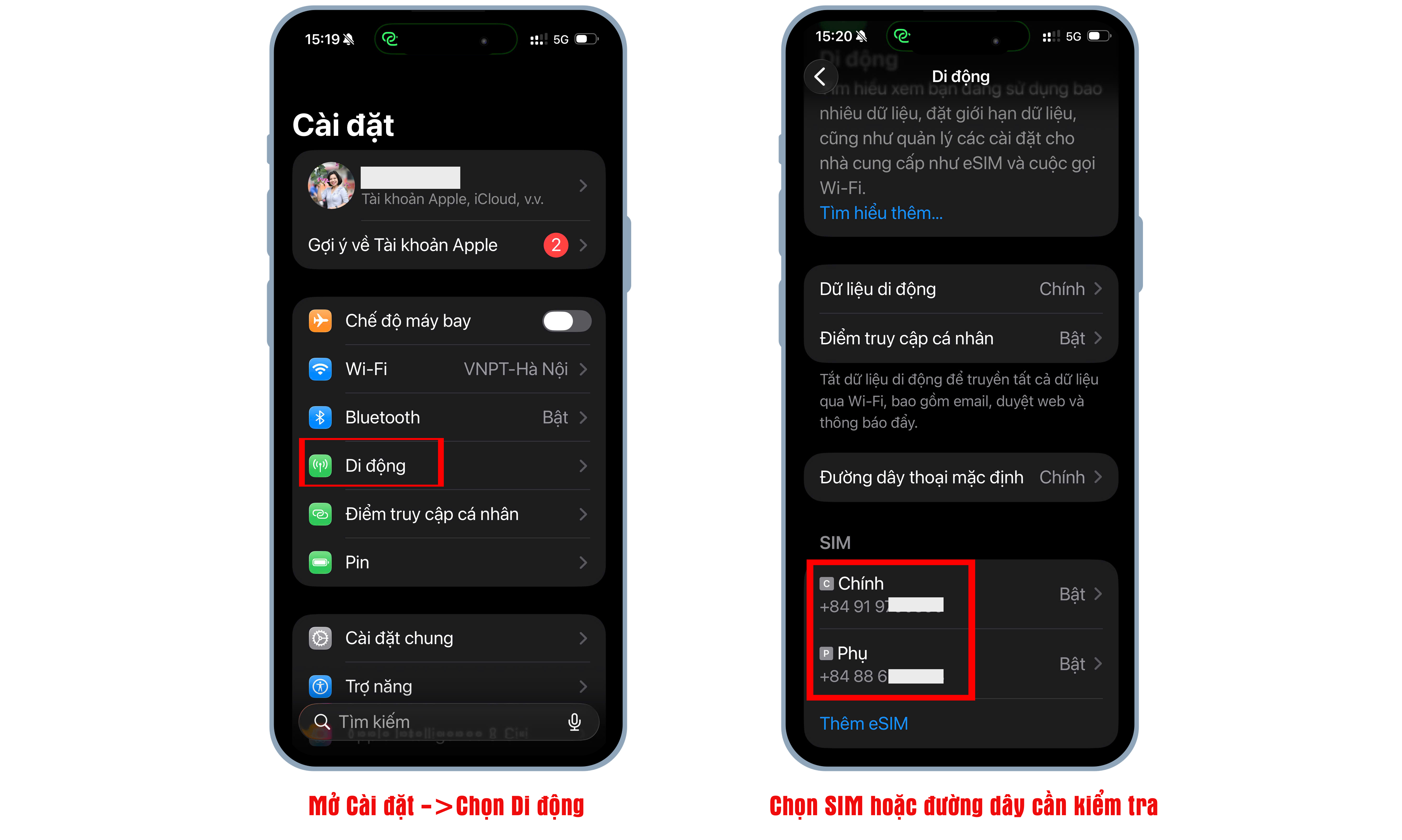 Cách kiểm tra số điện thoại khi SIM bị khóa