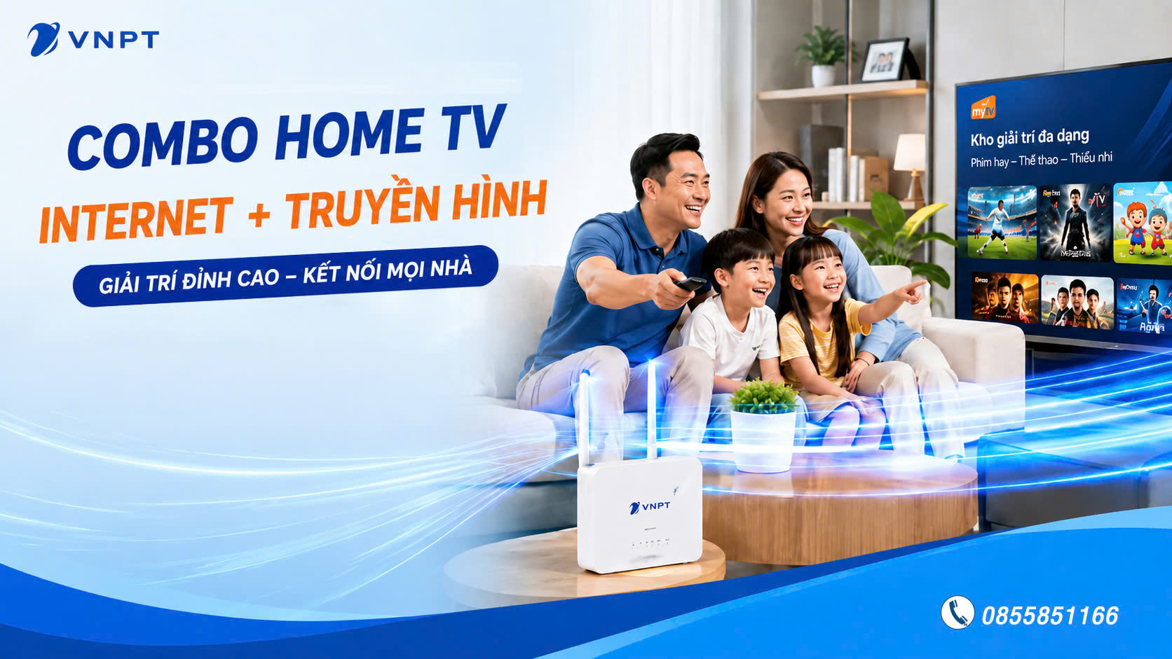 Combo Home TV mới nhất: Internet + Truyền hình tiết kiệm mùa hè