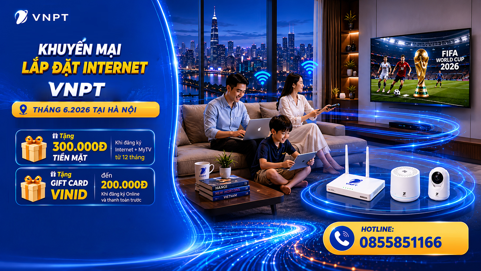 Lắp Đặt Internet VNPT Tháng 6/2026 Tại Hà Nội