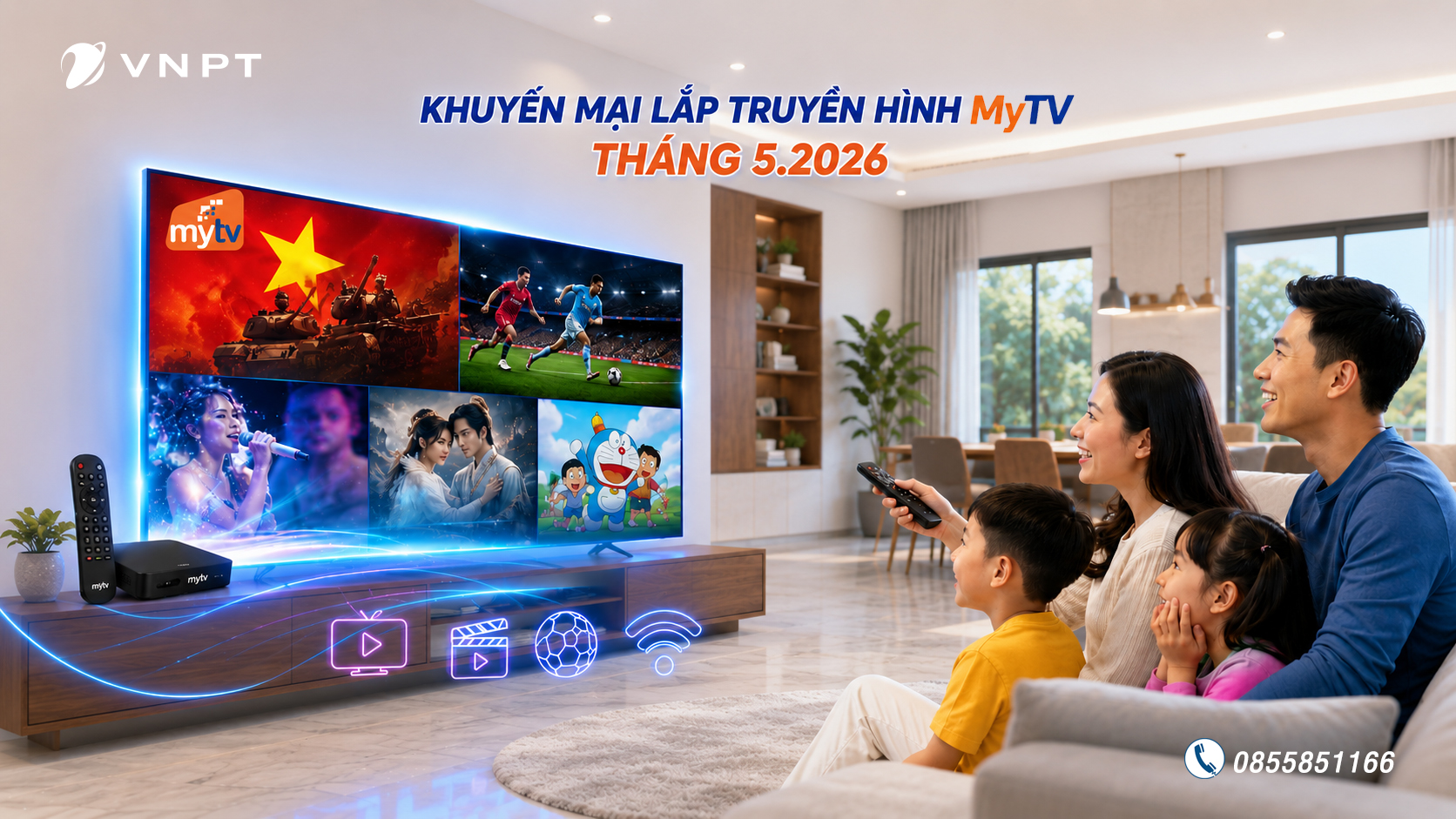 Khuyến mại lắp truyền hình MyTV tháng 5/2026