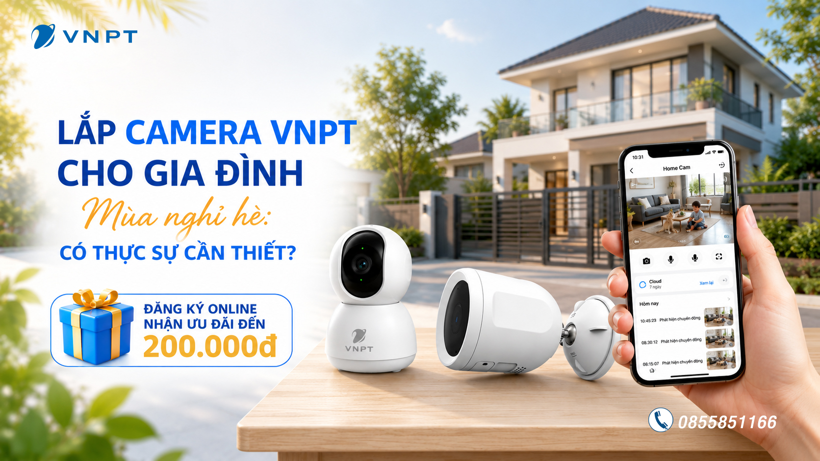 Lắp camera VNPT cho gia đình mùa nghỉ hè: Có thực sự cần thiết?