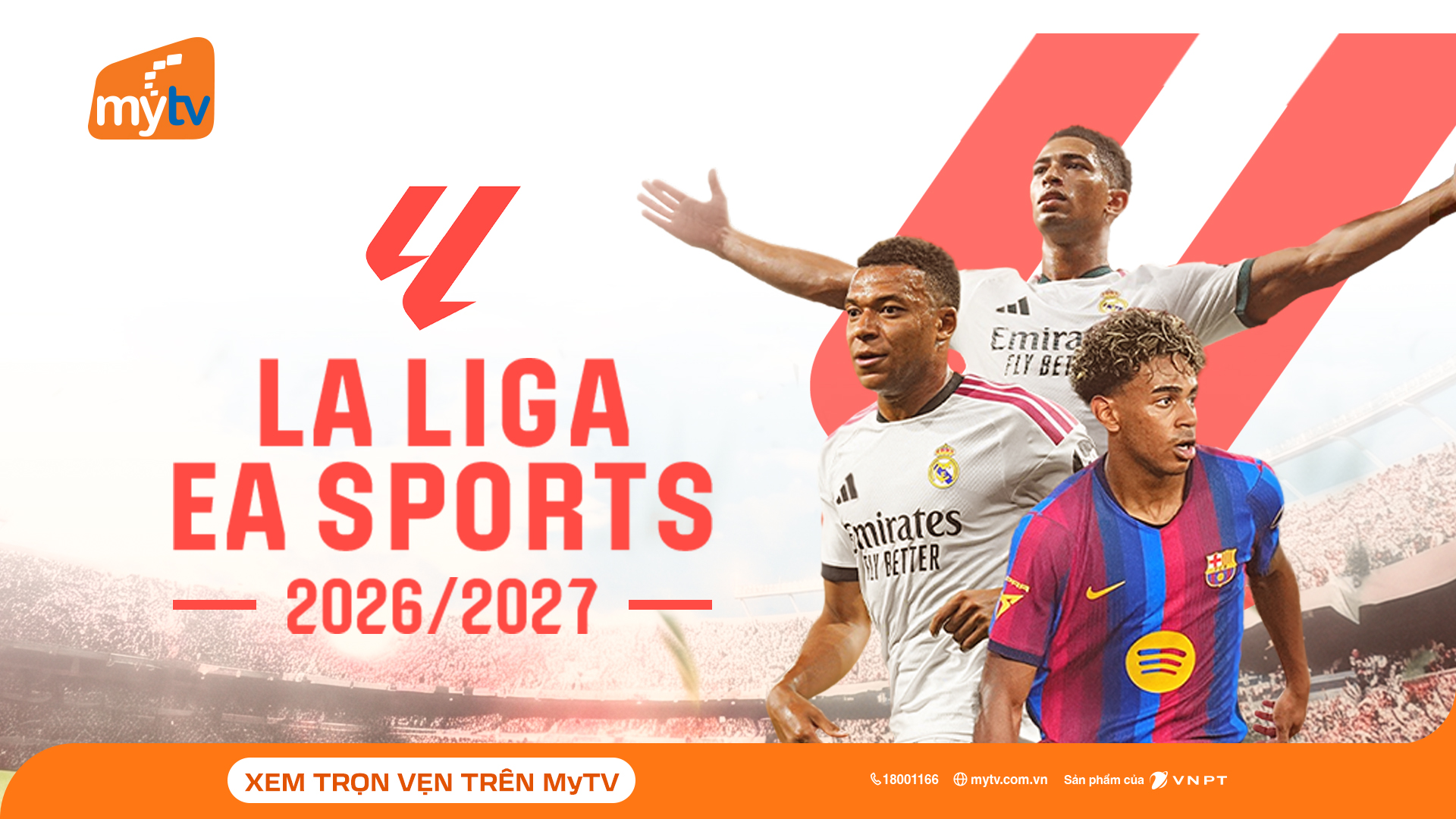 La Liga 2026-27 trên MyTV