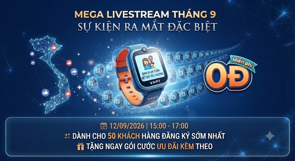 phiên Mega Livestream đặc biệt vào ngày 12/9/2026