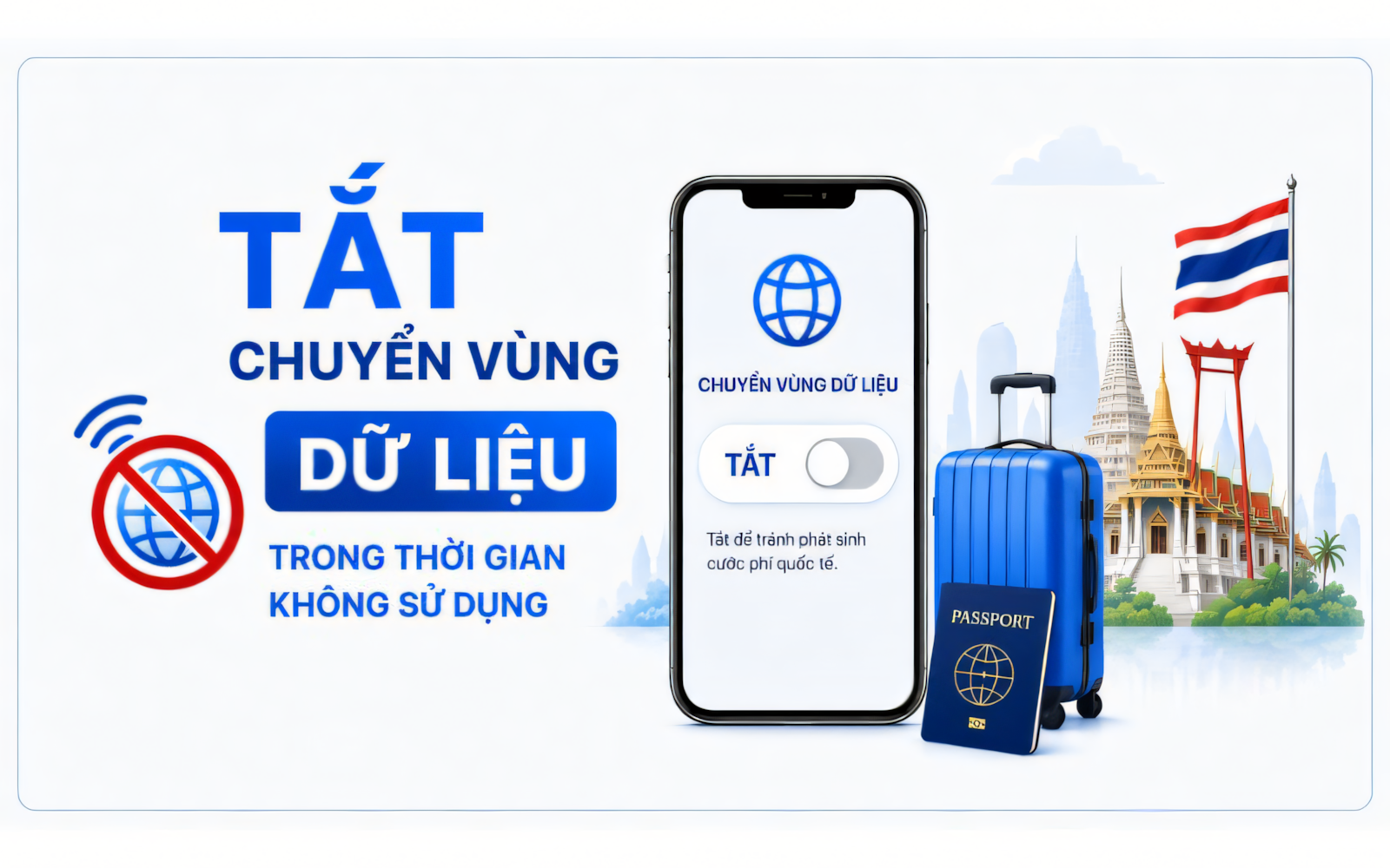 Hướng dẫn cách chuyển vùng quốc tế Thái Lan nhanh chóng