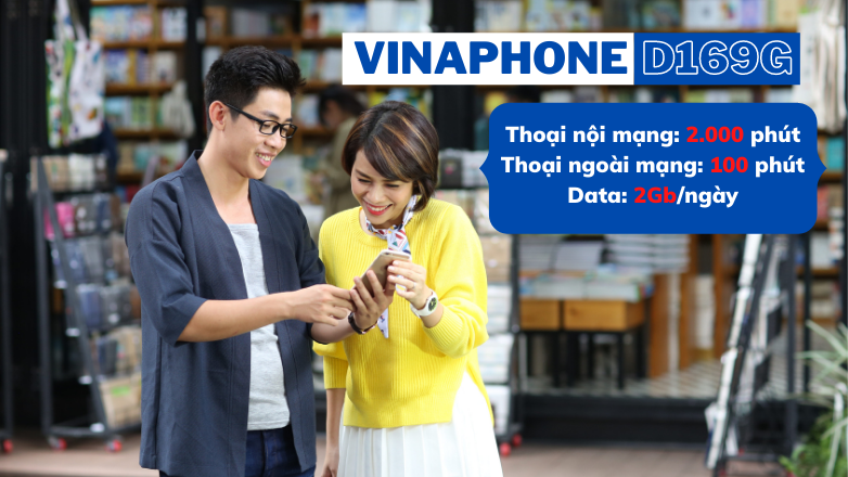 Ưu đãi gói D169G Vinaphone trả sau giá rẻ