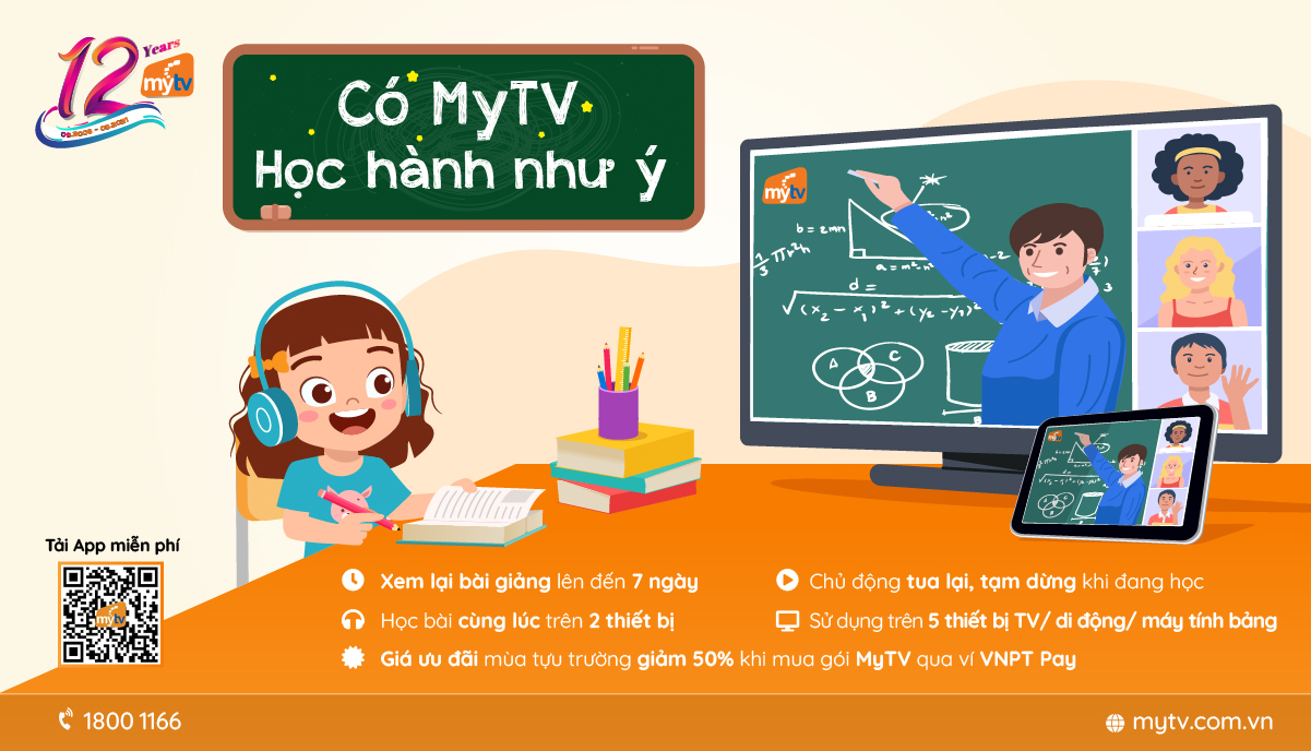 Học trên truyền hình – MyTV tiếp tục đồng hành cùng các bậc phụ huynh 1